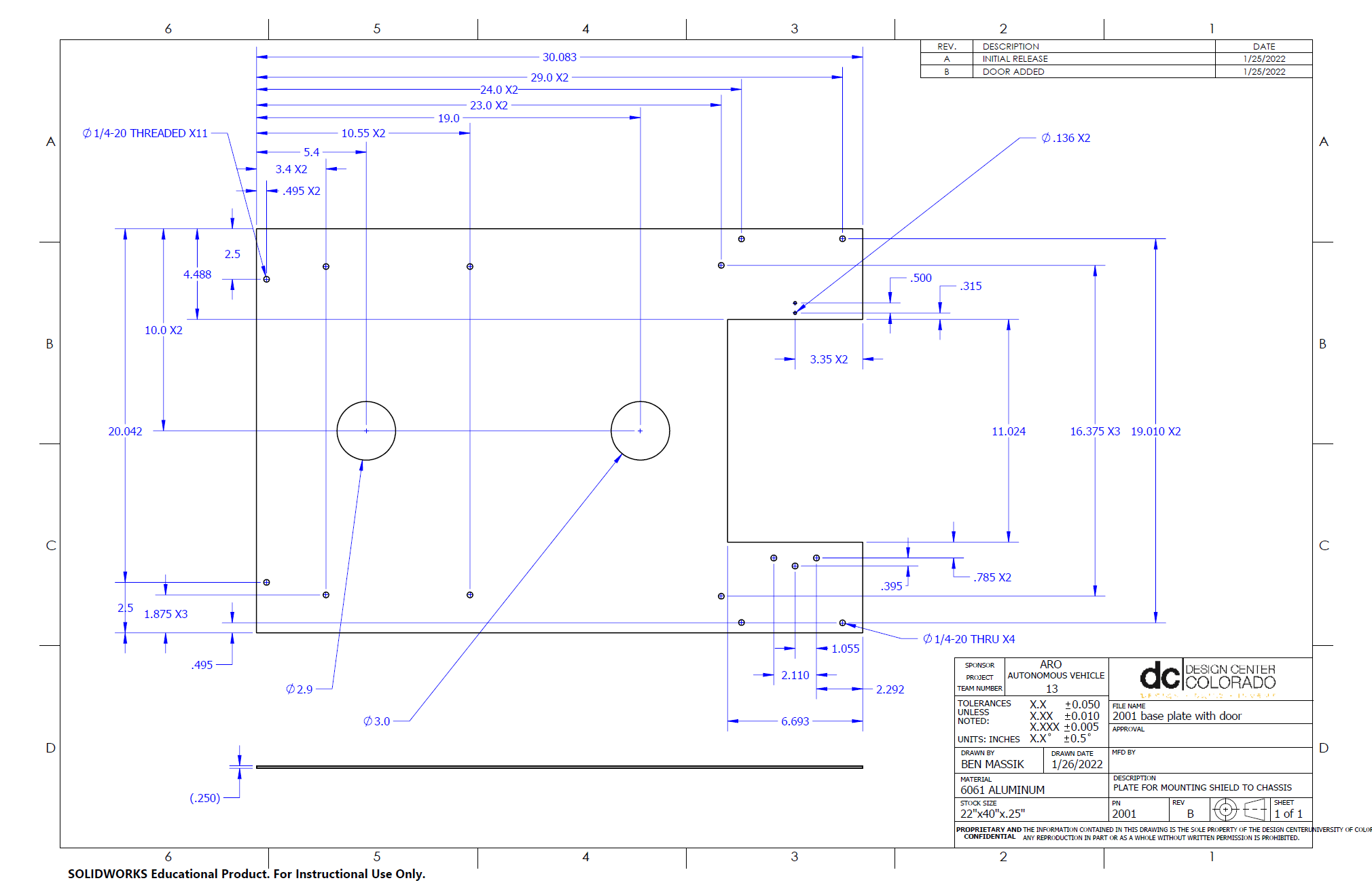 Baseplate Drawing
